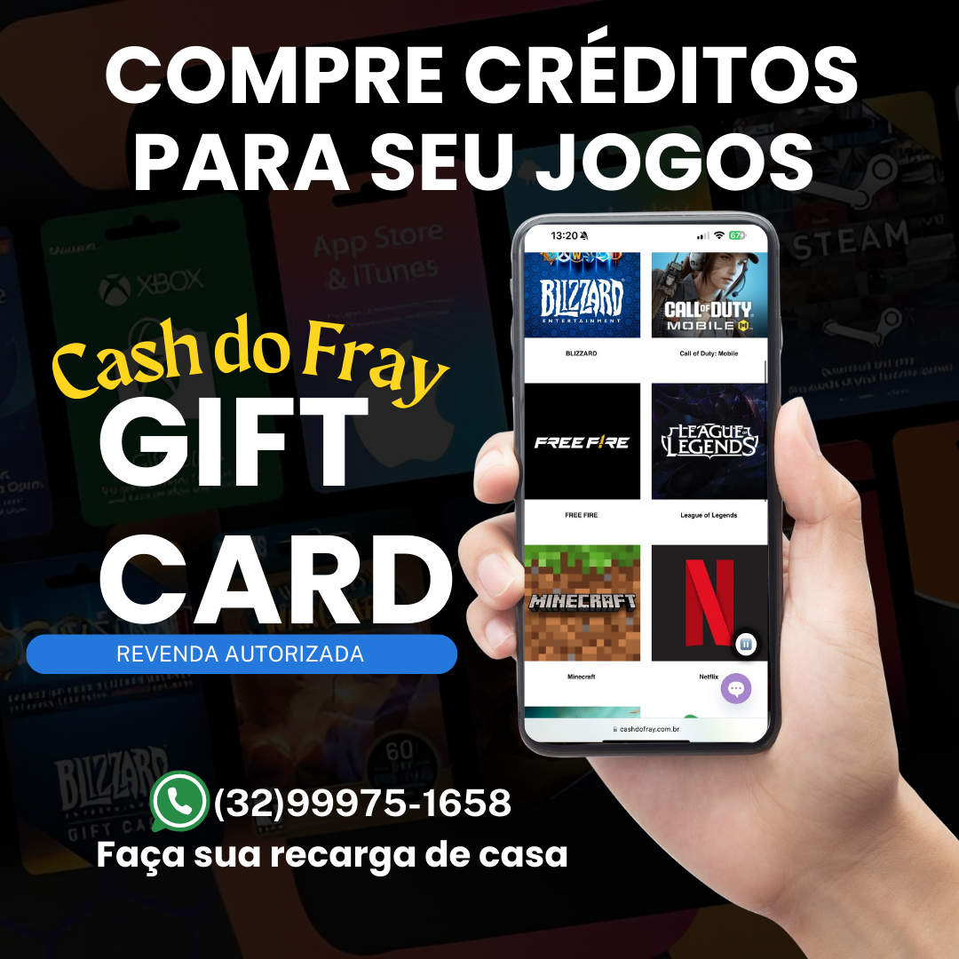 Compre gift cards para seus jogos preferidos aqui!